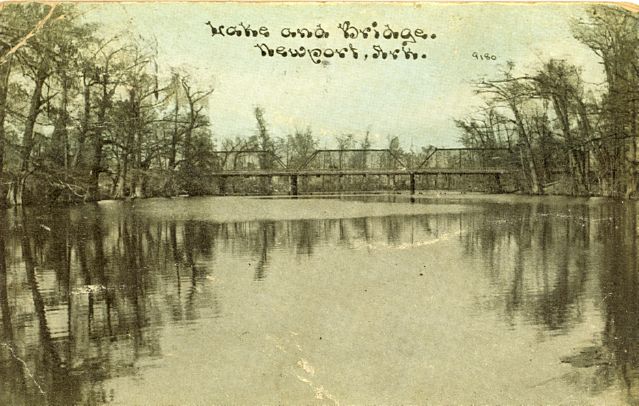 Lake and Bridge, Newport, Ark.